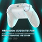 PlayVital Stellar Mecha Silicone Cover Skin for Xbox Series X/S Controller with Thumb Grips & Sticker, Anti-slip Grip Protector for Xbox Core Wireless Controller - White & Frost Gray PlayVital