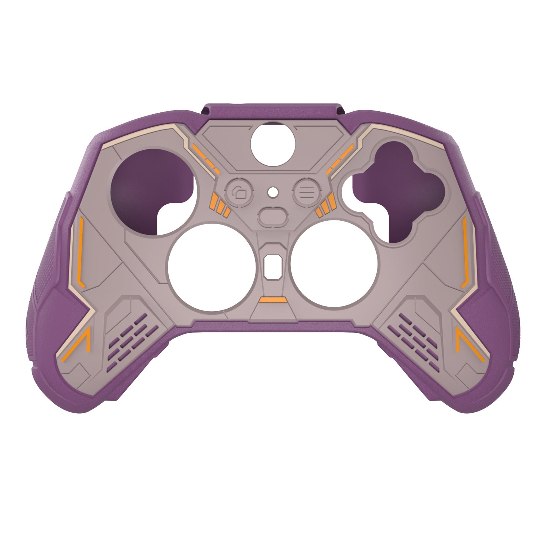 PlayVital Stellar Mecha Silicone Cover Skin with Thumb Grips for Xbox Elite Series 2 & Elite Series 2 Core Controller - Taupe & Purple PlayVital