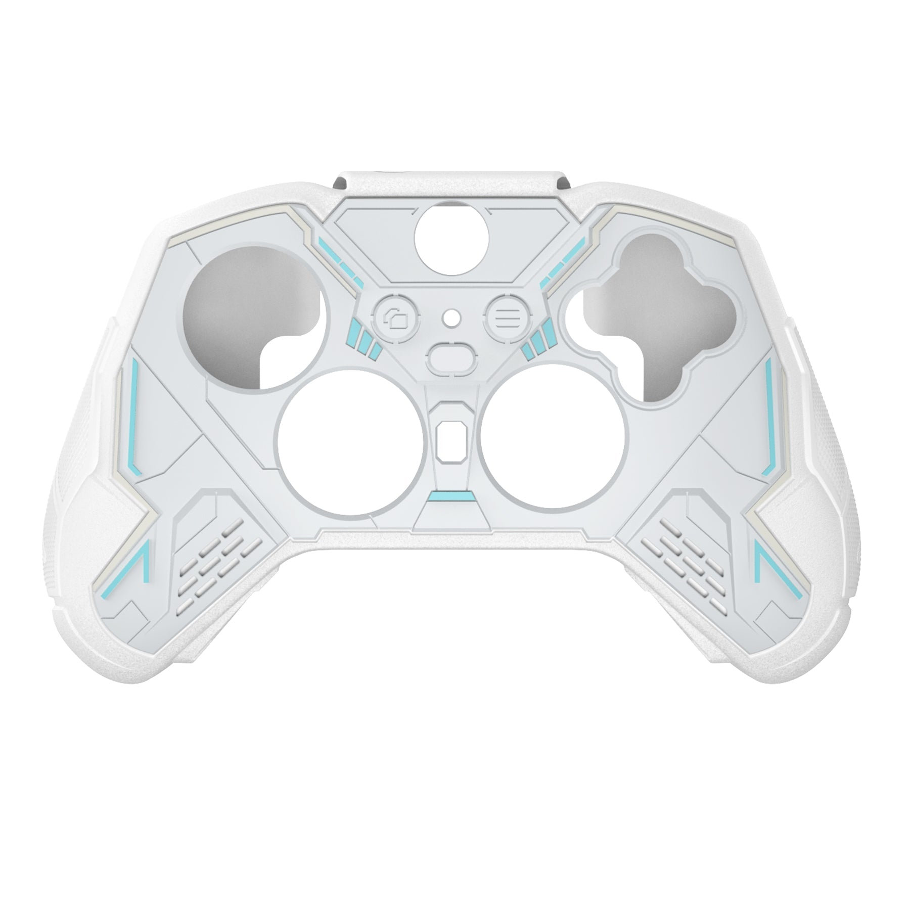 PlayVital Stellar Mecha Silicone Cover Skin with Thumb Grips for Xbox Elite Series 2 & Elite Series 2 Core Controller - White PlayVital