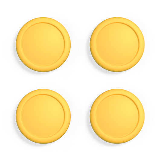 PlayVital Joystick Caps for Nintendo Switch, Thumbstick Caps for Switch Lite, Analog Cover for Switch OLED Joycon Thumb Grip Caps for Switch & Switch Lite & Switch OLED - Banana Yellow - NJM1198 playvital