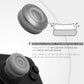 PlayVital Thumb Cushion Caps Thumb Grips for Steam Deck LCD & OLED (4-Pack), Height-Boost Joystick Cover with Anti-Slip Texture for Steam Deck Accessories, Joystick Protection - New Hope Gray PlayVital