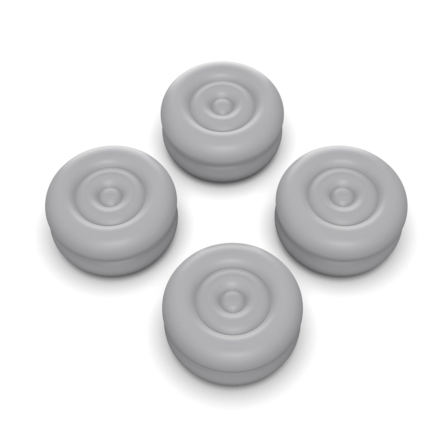 PlayVital Thumb Cushion Caps Thumb Grips for Steam Deck LCD & OLED (4-Pack), Height-Boost Joystick Cover with Anti-Slip Texture for Steam Deck Accessories, Joystick Protection - New Hope Gray PlayVital