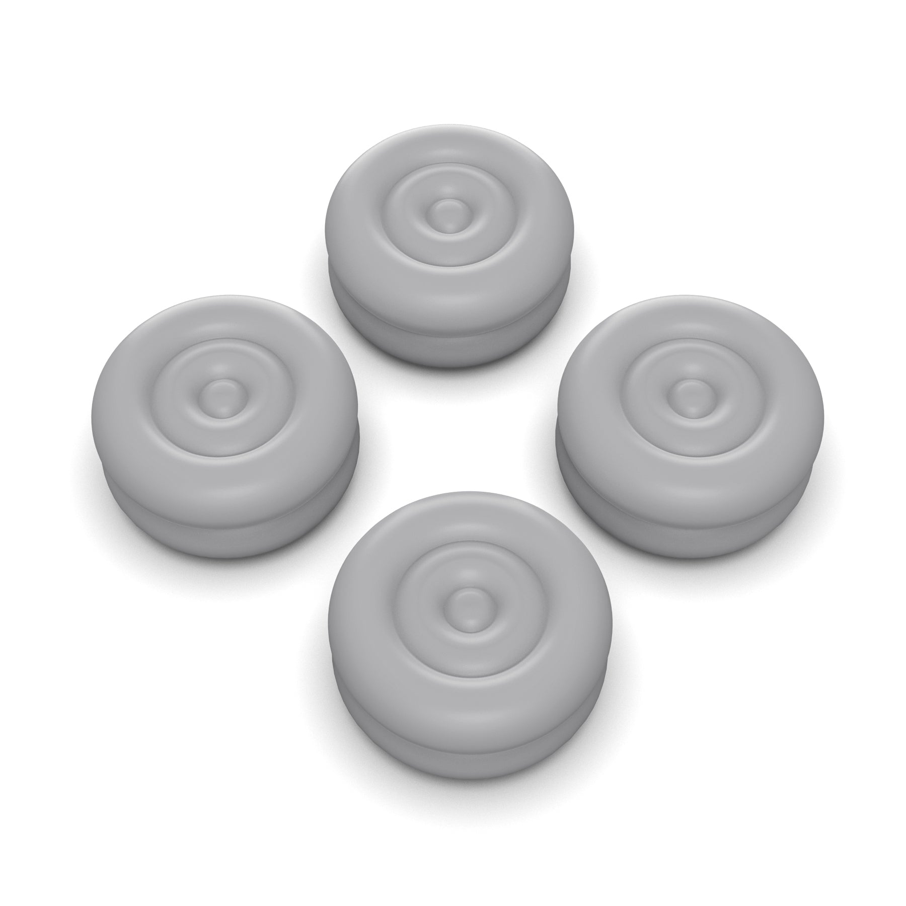 PlayVital Thumb Cushion Caps Thumb Grips for Steam Deck LCD & OLED (4-Pack), Height-Boost Joystick Cover with Anti-Slip Texture for Steam Deck Accessories, Joystick Protection - New Hope Gray PlayVital