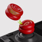 PlayVital Thumb Cushion Caps Thumb Grips for Steam Deck LCD & OLED (4-Pack), Height-Boost Joystick Cover with Anti-Slip Texture for Steam Deck Accessories, Joystick Protection - Passion Red PlayVital