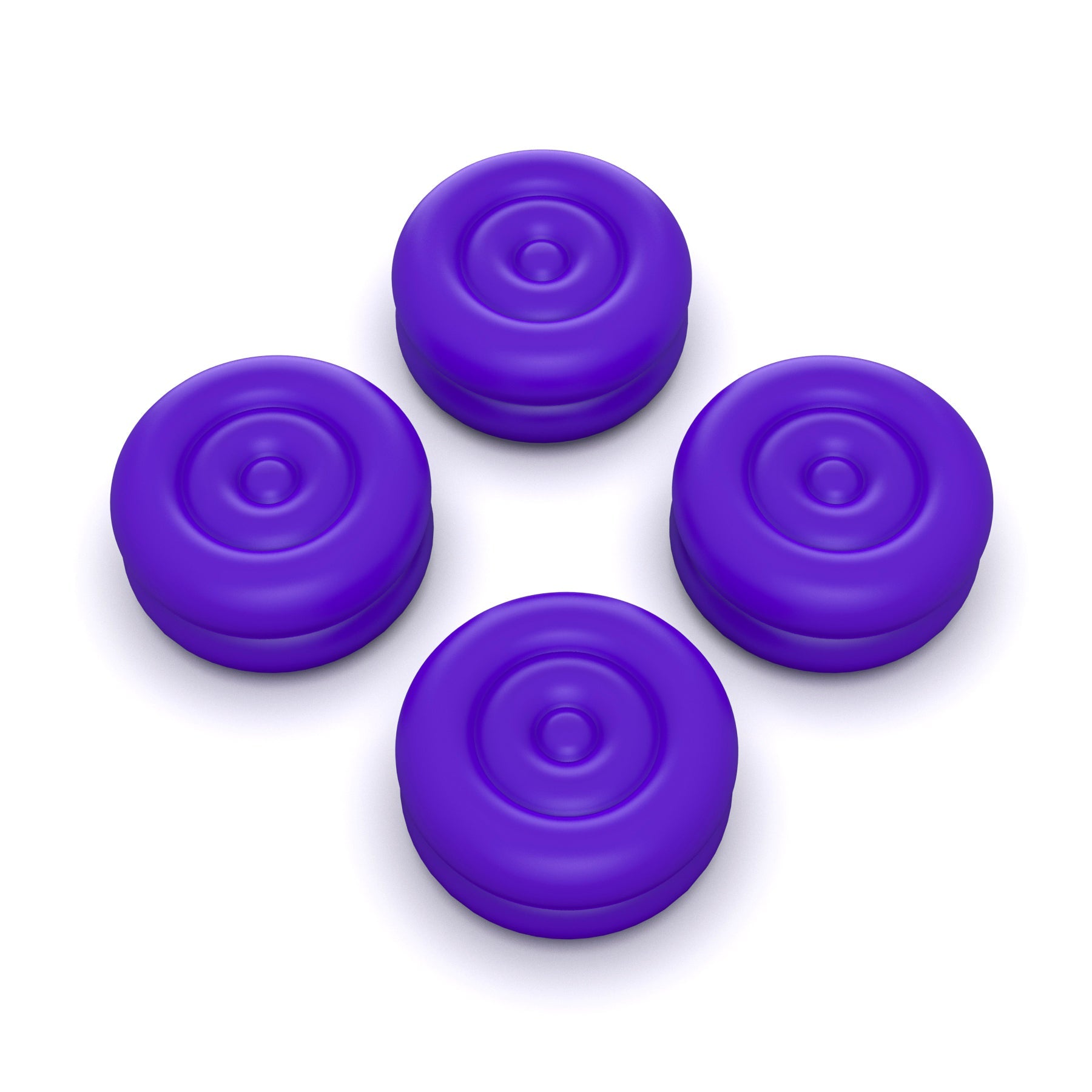 PlayVital Thumb Cushion Caps Thumb Grips for Steam Deck LCD & OLED (4-Pack), Height-Boost Joystick Cover with Anti-Slip Texture for Steam Deck Accessories, Joystick Protection - Purple PlayVital