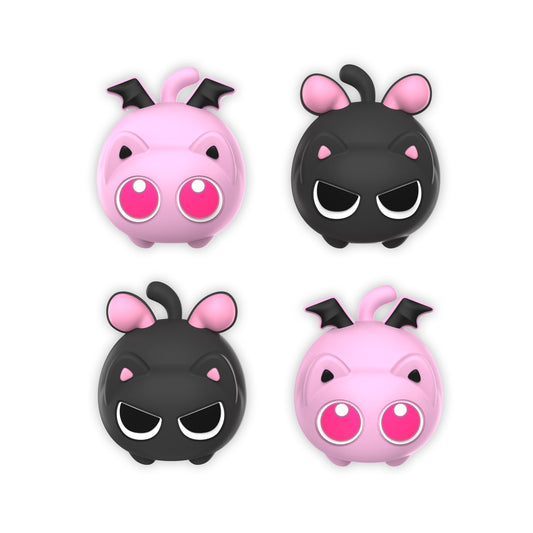 PlayVital Thumbs Cushion Caps Cute Thumb Grip Caps for Nintendo Switch & Switch OLED & Switch Lite - PP & VV The Winged Kittens playvital