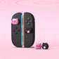 PlayVital Thumbs Cushion Caps Thumb Grips (4-Pack) for Switch 2, Anti-Fatigue Design Kawaii Silicone Joystick Grip Cover for Nintendo Switch 2 Joycon - PP & VV The Kitten PlayVital
