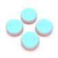 PlayVital Thumbs Cushion Caps Thumb Grips for ps5, for ps4, Thumbstick Grip Cover for Xbox Series X/S, Thumb Grip Caps for Xbox One, Elite Series 2, for Switch Pro Controller - Aqua Blue & Coral Pink - PJM3041 PlayVital