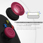 PlayVital Thumbs Cushion Caps Thumb Grips for ps5, for ps4, Thumbstick Grip Cover for Xbox Series X/S, Thumb Grip Caps for Xbox One, Elite Series 2, for Switch Pro Controller - Cosmic Red & Black - PJM3039 PlayVital