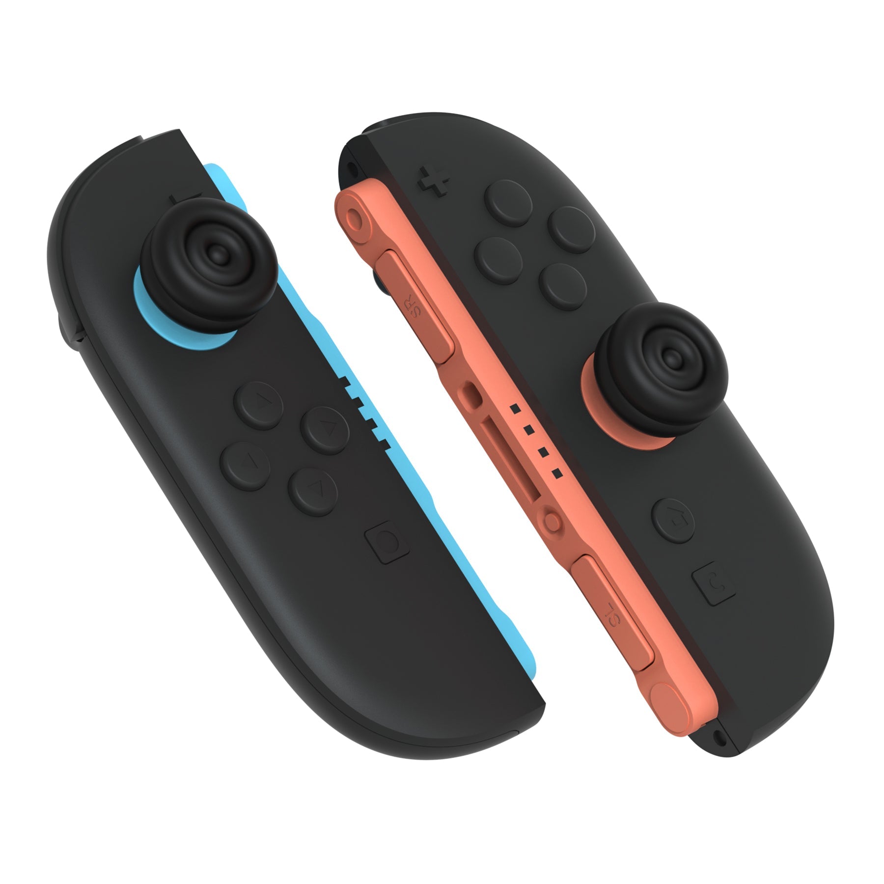 PlayVital Thumbs Cushion Grips Caps for Nintendo Switch 2 (2025), Joystick Caps for Joycon 2 - Black PlayVital