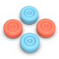 PlayVital Thumbs Cushion Grips Caps for Nintendo Switch 2 (2025), Joystick Caps for Joycon 2 - Blue & Orange PlayVital