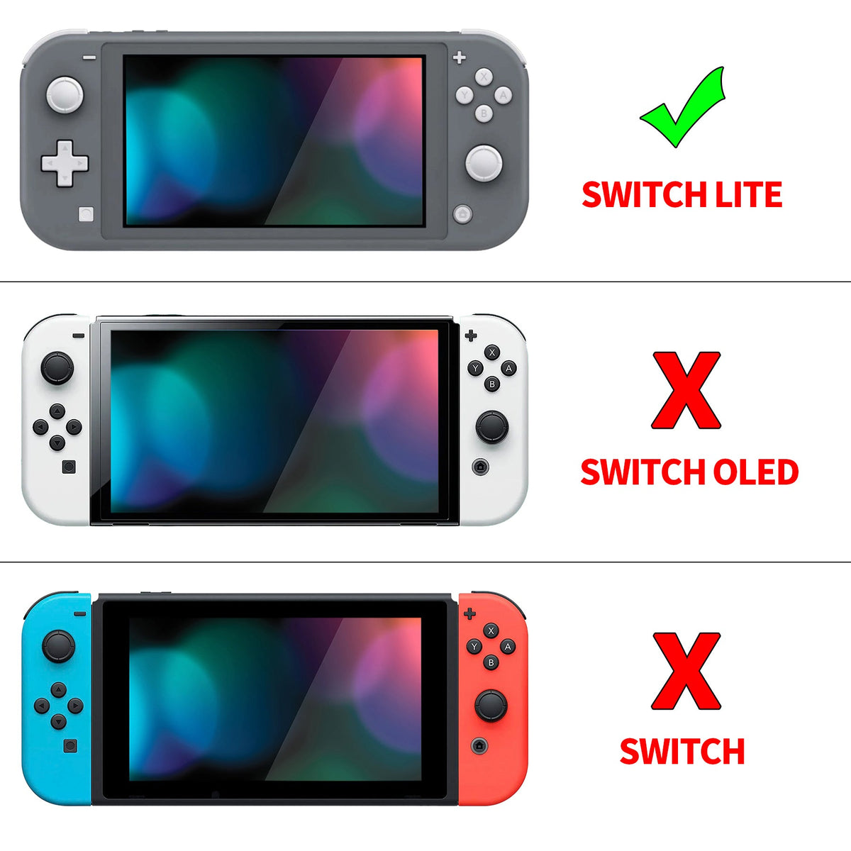 PlayVital Twilight Hard Protective Case with Screen Protector & Thumb Grips & Silicone Button Cover for Nintendo Switch Lite - Light Violet PlayVital