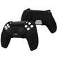 PlayVital Upgraded 3D Studded Edition Anti-Slip Silicone Cover Skin with 6 Thumb Grips & 2 Stickers for PS5 Controller, Compatible with Charging Dock - Black PlayVital