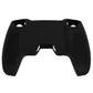 PlayVital Upgraded 3D Studded Edition Anti-Slip Silicone Cover Skin with 6 Thumb Grips & 2 Stickers for PS5 Controller, Compatible with Charging Dock - Black PlayVital