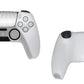 PlayVital Upgraded 3D Studded Edition Anti-Slip Silicone Cover Skin with 6 Thumb Grips & 2 Stickers for PS5 Controller, Compatible with Charging Dock - Clear White PlayVital