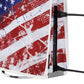 PlayVital Vertical Dust Cover for ps5 Slim Disc Edition(The New Smaller Design), Nylon Dust Proof Protector Waterproof Cover Sleeve for ps5 Slim Console - Impression US Flag - BMYPFH007 PlayVital