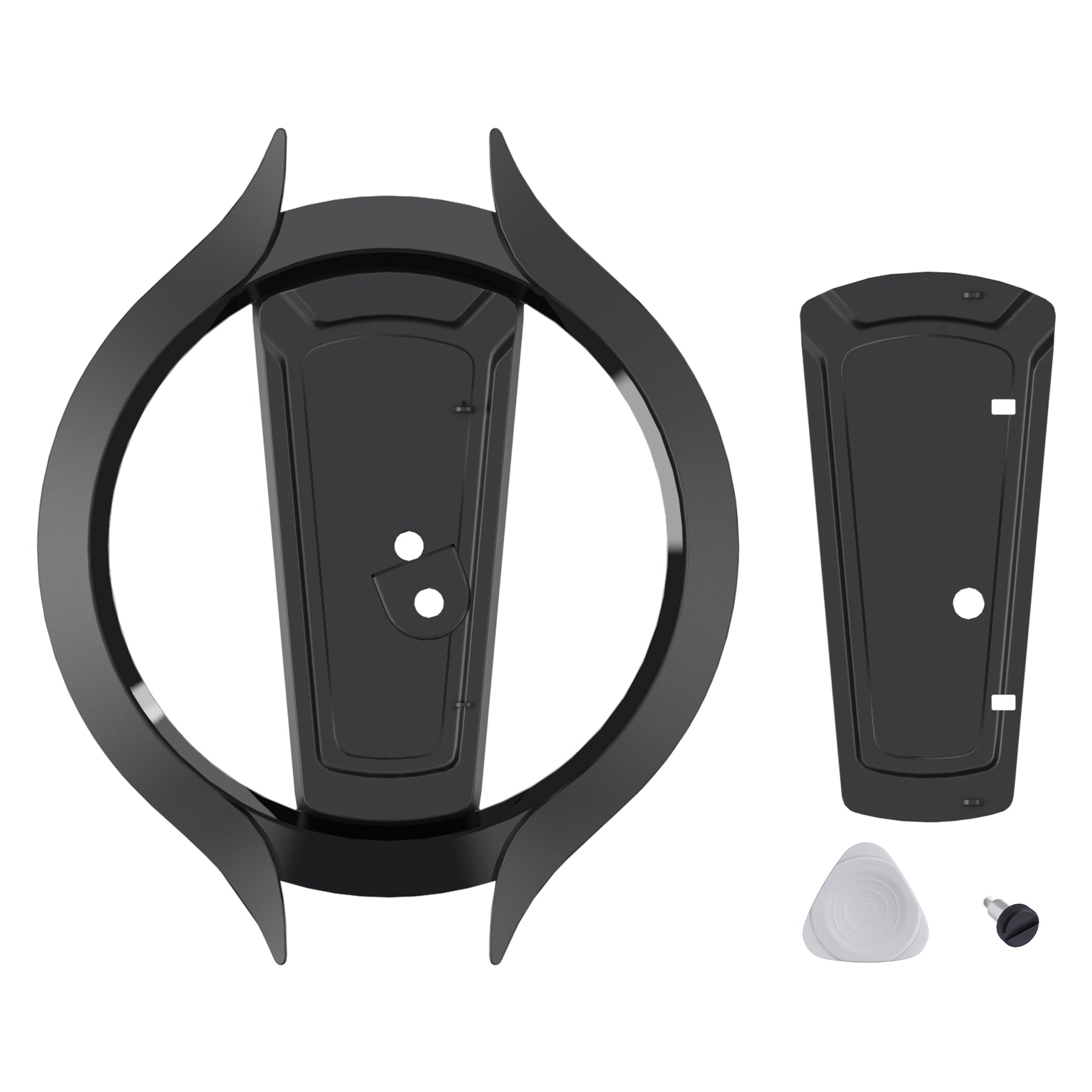 PlayVital Vertical Stand with Anti-Slip Pads for PS5/Slim/Pro/Standard Console Disc & Digital, Space-Saving Holder Base Accessories for PS5/Pro/Slim - Black PlayVital