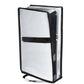 PlayVital Vertical Waterproof Dust Cover for ps5 Pro Console Disc & Digital Edition - Transparent