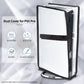 PlayVital Vertical Waterproof Dust Cover for ps5 Pro Console Disc & Digital Edition - Transparent