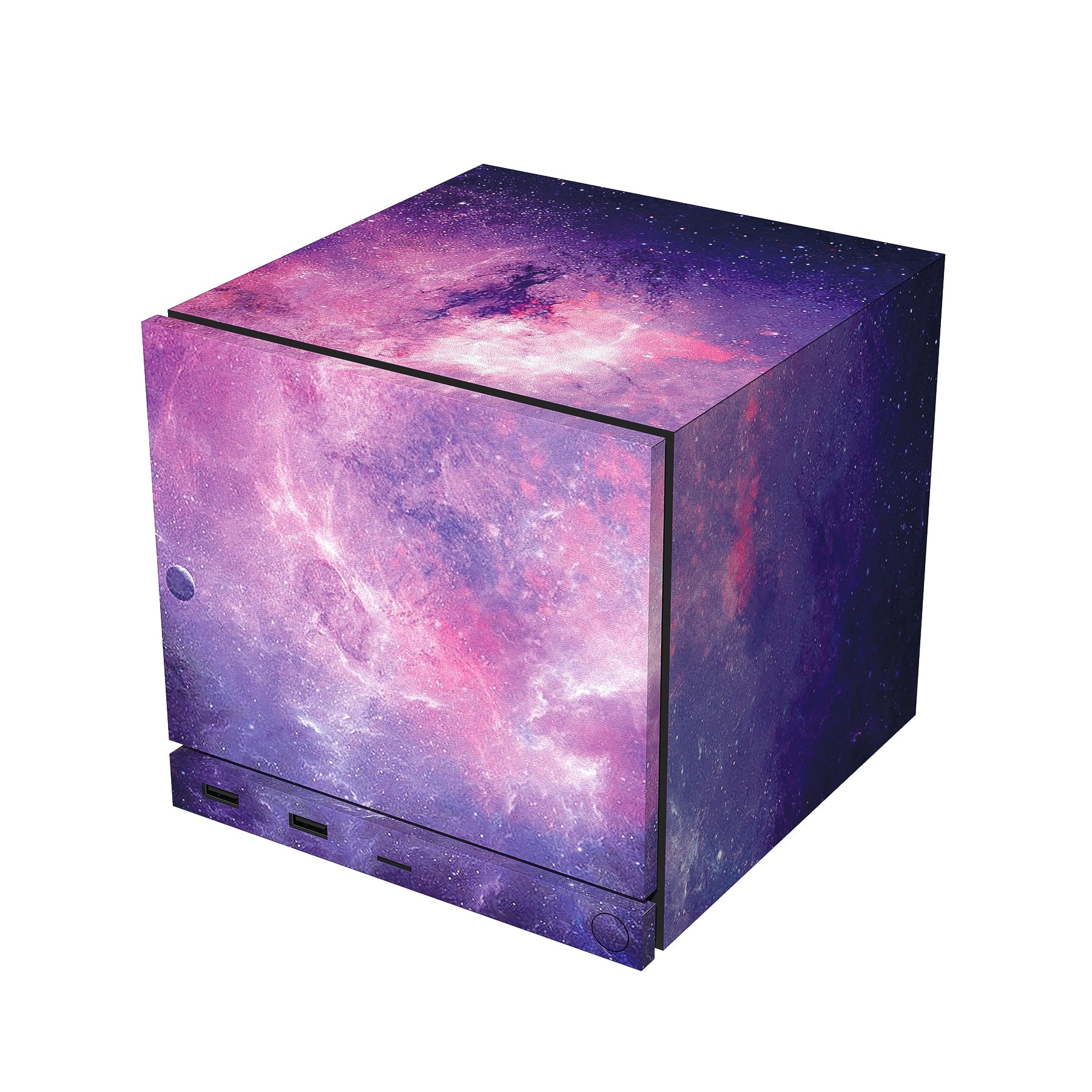 PlayVital Vinyl Skin Set for Steam Machine Console & Steam Controller (2026), Protective Decal Wrap - Nebula Galaxy PlayVital
