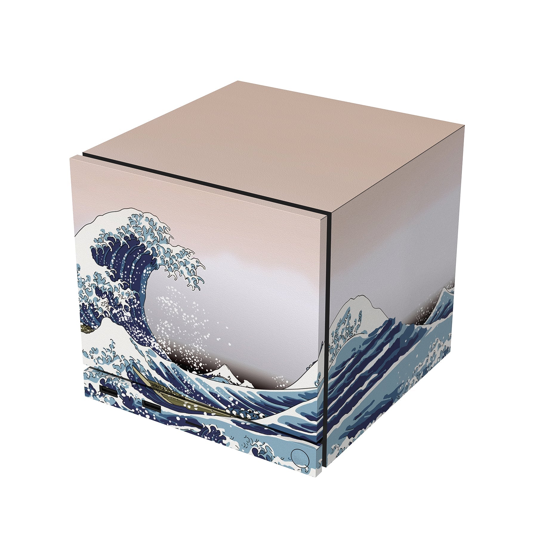PlayVital Vinyl Skin Set for Steam Machine Console & Steam Controller (2026), Protective Decal Wrap - The Great Wave PlayVital