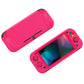 PlayVital ZealProtect Hard Shell Protective Case with Screen Protector & Thumb Grip Caps & Button Caps for Nintendo Switch Lite - Bright Pink - PSLYP3016 playvital