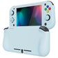PlayVital ZealProtect Hard Shell Protective Case with Screen Protector & Thumb Grip Caps & Button Caps for Nintendo Switch Lite - Heaven Blue - PSLYP3018 playvital