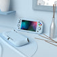 PlayVital ZealProtect Hard Shell Protective Case with Screen Protector & Thumb Grip Caps & Button Caps for Nintendo Switch Lite - Heaven Blue - PSLYP3018 playvital