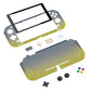 PlayVital ZealProtect Protective Case for Nintendo Switch Lite, Hard Shell Ergonomic Grip Cover for Nintendo Switch Lite w/Screen Protector & Thumb Grip Caps & Button Caps - Gradient Black Yellown - PSLYP3014 playvital