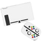 PlayVital ZealProtect Soft TPU Slim Protective Case with Tempered Glass Screen Protector & Thumb Grips & ABXY Direction Button Caps for Nintendo Switch - White playvital