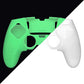 PlayVital 3D Studded Edition Anti-Slip Silicone Cover Case with Thumb Grip Caps for PS5 Edge Controller - Glow in Dark - Green - ETPFP007 PlayVital