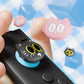 PlayVital 4 Pcs Cute Thumb Grip Caps for Nintendo Switch 2 - Moonlight Cat PlayVital