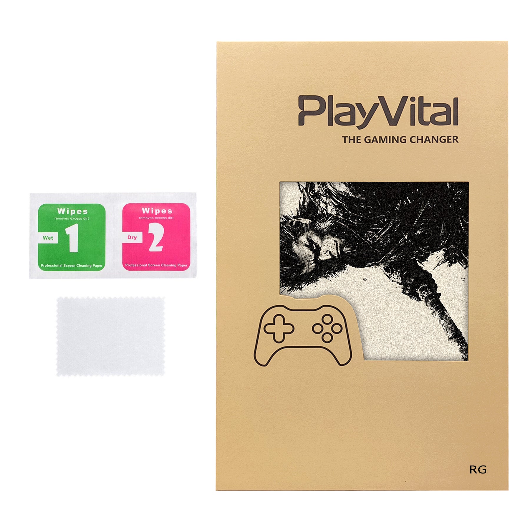 PlayVital Custom Stickers Vinyl Wraps Protective Skin Decal for ROG Ally Console - Inkblade Wukong PlayVital