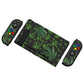 PlayVital Customized Dockable Hard Shell Protective Case with Colorful ABXY Direction Button Caps for Nintendo Switch Console - Green Weeds PlayVital