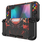 PlayVital Customized Dockable Hard Shell Protective Case with Colorful ABXY Direction Button Caps for Nintendo Switch Console - Spider Armor PlayVital