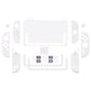 PlayVital Cute Solid-color Dockable Hard Protective Case for Nintendo Switch 2 with Thumb Grip & Sticker & Button Caps - White PlayVital
