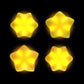 PlayVital Cute Universal Illuminated LED Thumbstick Grips for ps5 & ps4 & Xbox Series X/S & Xbox One & Switch Pro Controller - Stars PlayVital