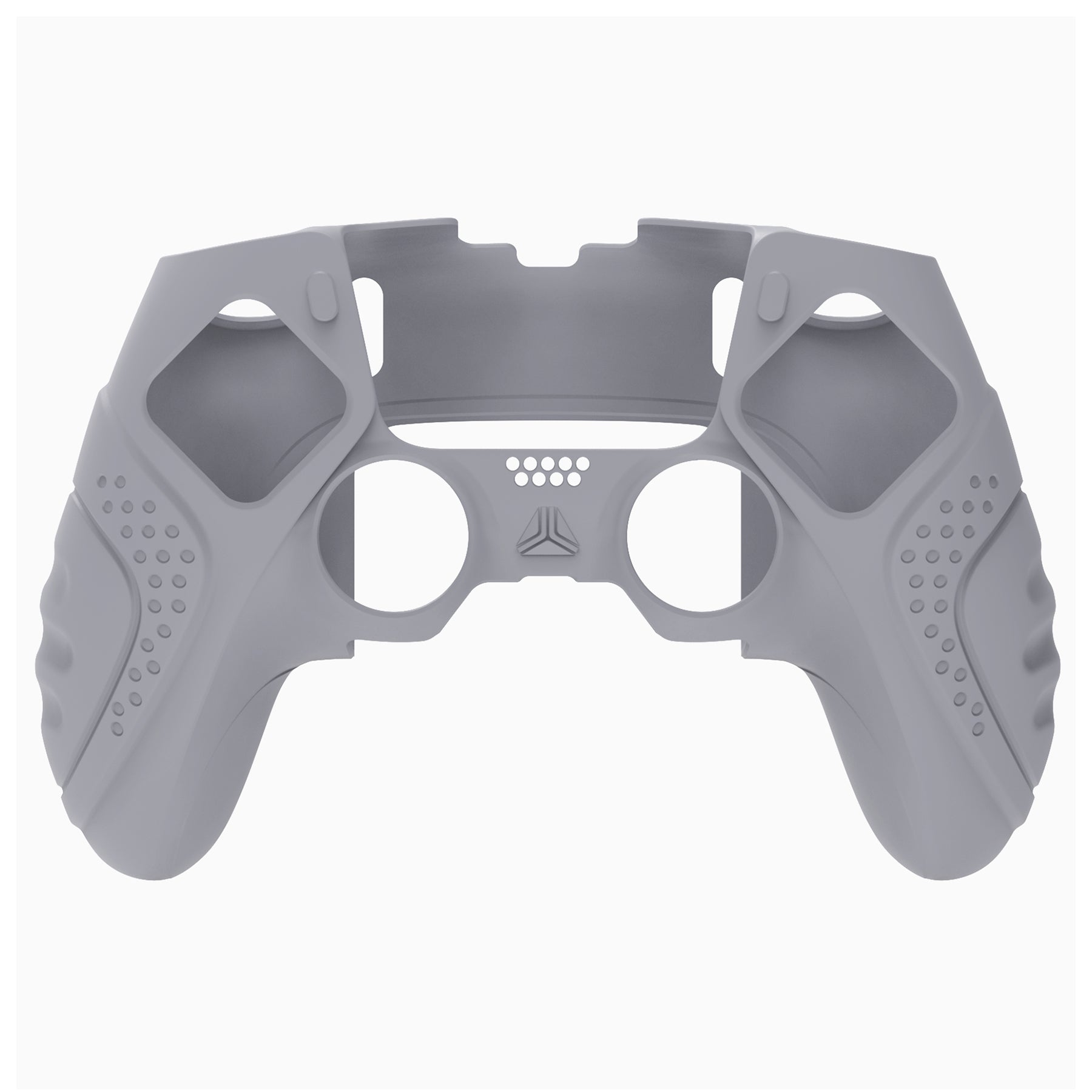 PlayVital Guardian Edition Anti-Slip Ergonomic Silicone Cover Case with Thumb Grip Caps for PS5 Edge Controller - Metallic Gray - EHPFP011 PlayVital
