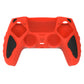 PlayVital Knight Edition Anti-Slip Silicone Cover Skin with Thumb Grip Caps for PS5 Wireless Controller - Passion Red & Black PlayVital
