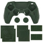 PlayVital Mecha Edition Anti-Slip Silicone Cover Skin with Matching Thumb Grips and Stickers for PS5 Wireless Controller - Compatible with Charging Station - Jungle Green PlayVital