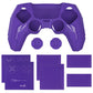 PlayVital Mecha Edition Anti-Slip Silicone Cover Skin with Matching Thumb Grips and Stickers for PS5 Wireless Controller - Compatible with Charging Station - Purple PlayVital