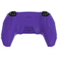PlayVital Mecha Edition Anti-Slip Silicone Cover Skin with Matching Thumb Grips and Stickers for PS5 Wireless Controller - Compatible with Charging Station - Purple PlayVital