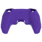 PlayVital Mecha Edition Anti-Slip Silicone Cover Skin with Matching Thumb Grips and Stickers for PS5 Wireless Controller - Compatible with Charging Station - Purple PlayVital