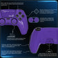 PlayVital Mecha Edition Anti-Slip Silicone Cover Skin with Matching Thumb Grips and Stickers for PS5 Wireless Controller - Compatible with Charging Station - Purple PlayVital