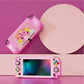 PlayVital PP&VV Hard Shell Protective Case with Screen Protector & Thumb Grip Caps & Button Caps for Nintendo Switch Lite - Pink - PSLYR018 playvital
