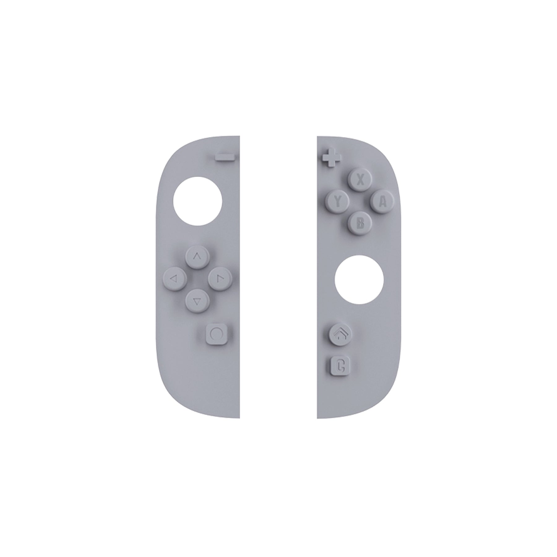 PlayVital Replaceable Spacer Pads for Nintendo Switch 2 Protective Case, Compatible with Cute Solid-Color Series & Solid Color Series – New Hope Gray PlayVital