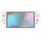 PlayVital Silicone Button Covers and Thumb Grip Set for Nintendo Switch & Switch OLED & Switch Lite ABXY Directional Key Button Caps with Switch Lite D-Pad Button Cap - Pink PlayVital