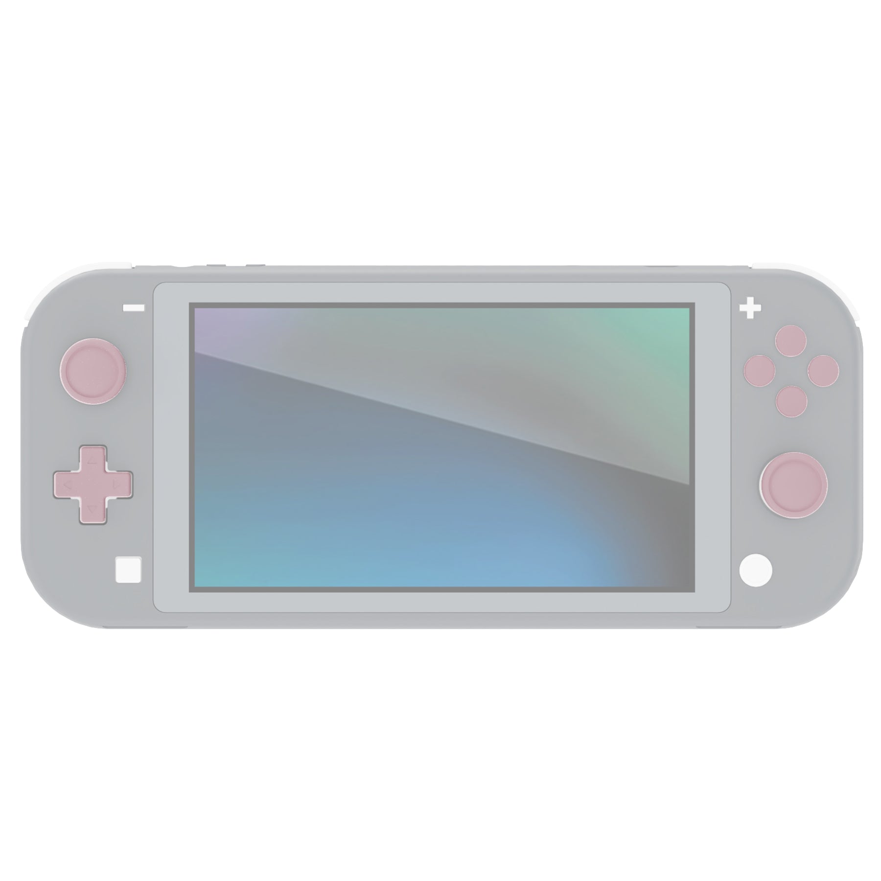 PlayVital Silicone Button Covers and Thumb Grip Set for Nintendo Switch & Switch OLED & Switch Lite ABXY Directional Key Button Caps with Switch Lite D-Pad Button Cap - Pink PlayVital