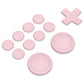 PlayVital Silicone Button Covers and Thumb Grip Set for Nintendo Switch & Switch OLED & Switch Lite ABXY Directional Key Button Caps with Switch Lite D-Pad Button Cap - Pink PlayVital
