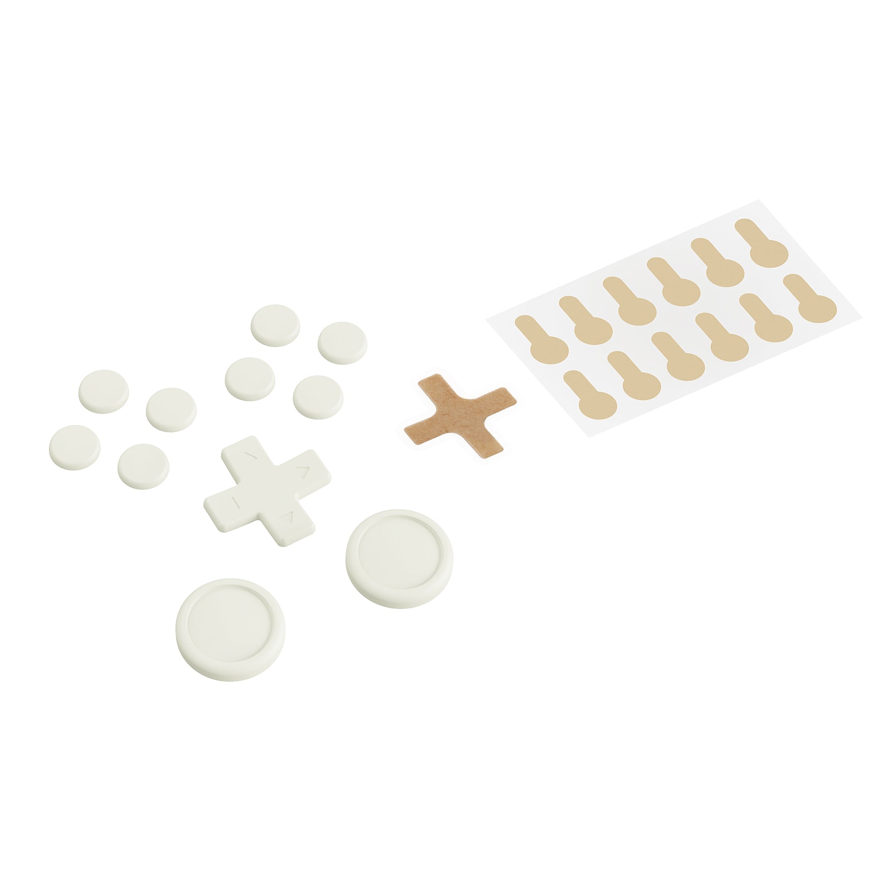 PlayVital Silicone Button Covers and Thumb Grip Set for Nintendo Switch & Switch OLED & Switch Lite ABXY Directional Key Button Caps with Switch Lite D-Pad Button Cap - Antique Yellow PlayVital